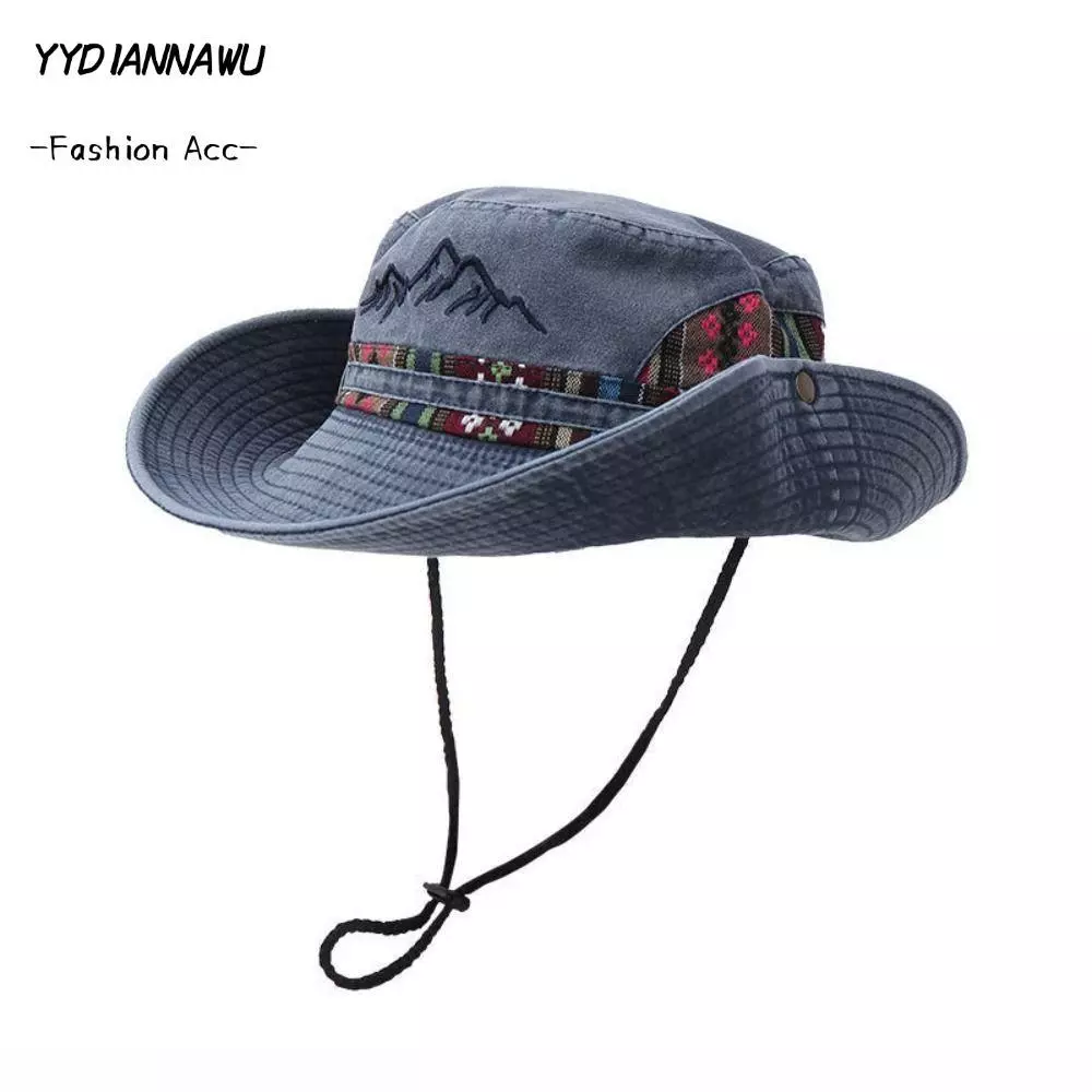 Tôi đã chọn mũ ngư dân denim để trekking và đây là những gì tôi học được về tầm quan trọng của dây đeo chống gió