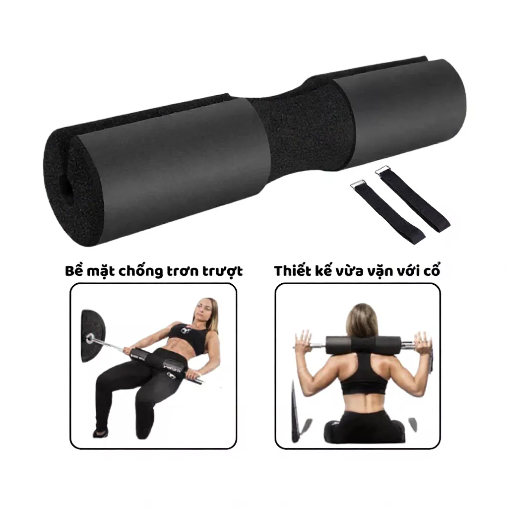 Liệu Đệm Lót Tạ Mút Xốp Có Thực Sự Giảm Đau Vai Khi Tập Squat và Hip Trust?