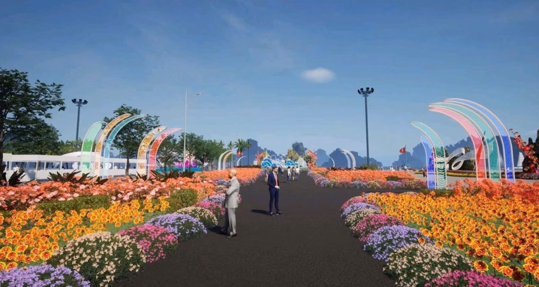 Đại lộ hoa & ánh sáng lần đầu tại Vịnh Hạ Long: Cánh cửa số mở ra Tết