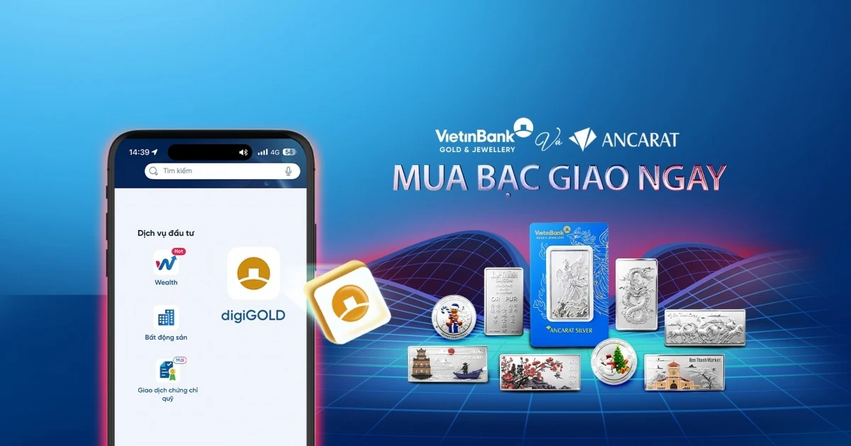 Cách người trẻ tích lũy bạc qua điện thoại với digiGOLD của VietinBank