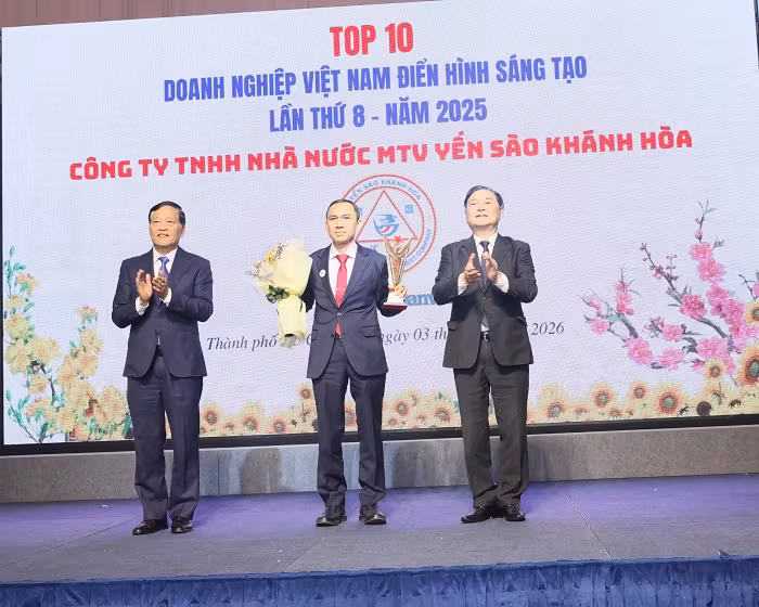 Yến sào Khánh Hòa lần thứ 5 vào Top 10 Doanh nghiệp sáng tạo Việt Nam