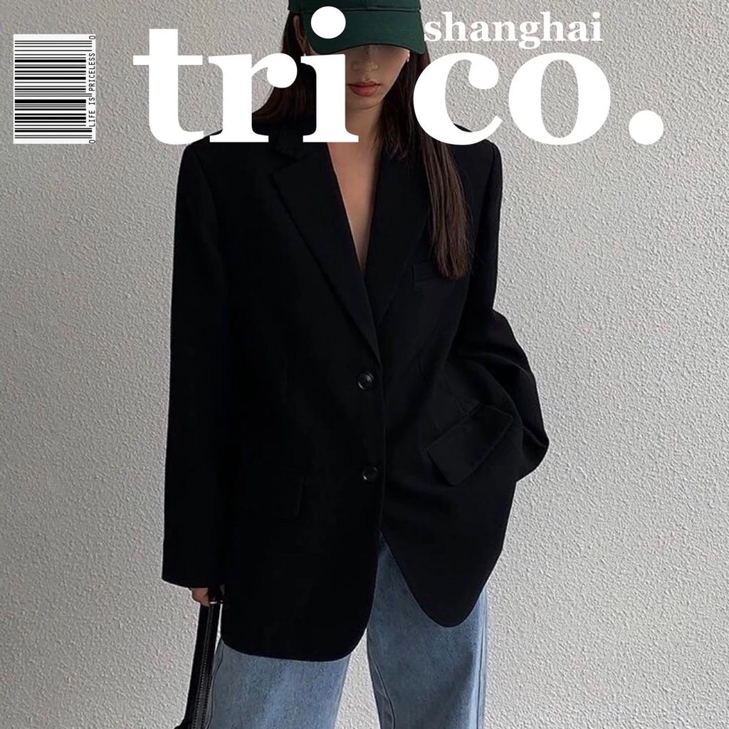 Áo khoác gió rộng đen phong cách Hàn Quốc mùa thu: Khi vẻ nhẹ nhàng lại làm giảm cảm giác ấm áp