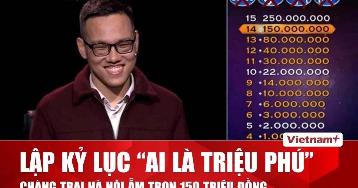 Kỷ lục mới: Chuyên gia 33 tuổi chinh phục mức thưởng 150 Triệu tại Ai Là Triệu Phú
