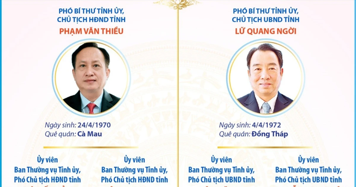Cơ cấu lãnh đạo HĐND và UBND tỉnh Cà Mau khóa XI nhiệm kỳ 2026-2031