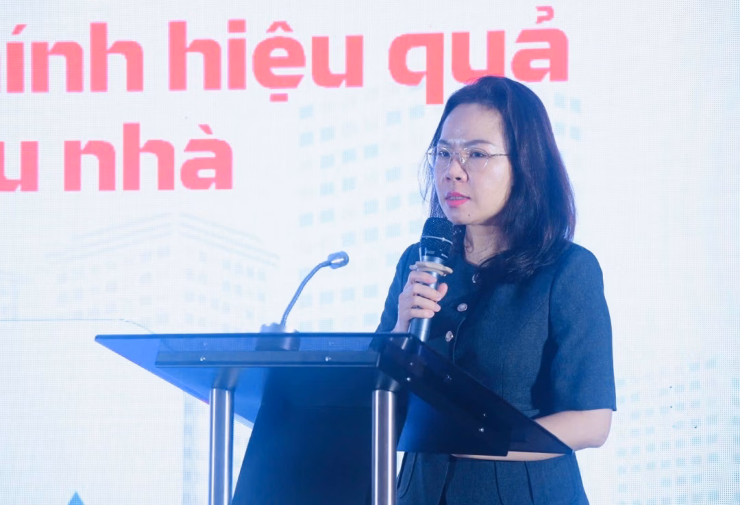 Bà Hà Thu Giang, Vụ trưởng Vụ Tín dụng các ngành kinh tế thuộc Ngân hàng Nhà nước Việt Nam. (Ảnh: Vietnam+) 685caab5bb974b45ae86a449.jpg