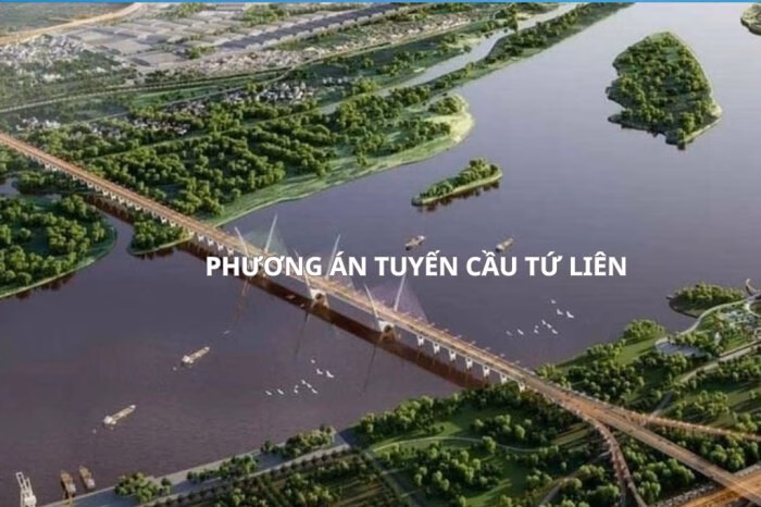 Hà Nội phê duyệt phương án tuyến cầu Tứ Liên Hà Nội phê duyệt phương án tuyến cầu Tứ Liên