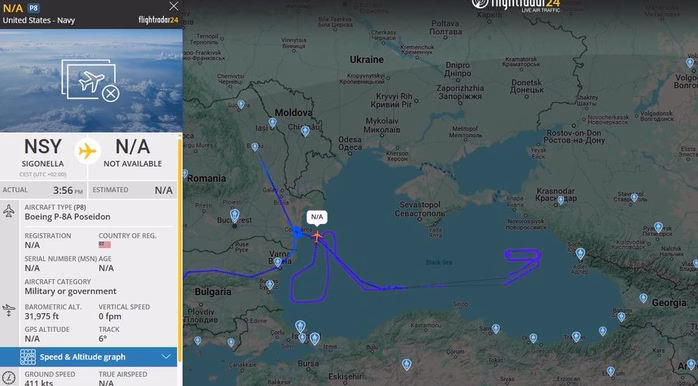 “Sát thủ săn ngầm” Mỹ xuất hiện ở biển Đen trước khi UAV Ukraine tấn công - Ảnh1. “Sát thủ săn ngầm” Mỹ xuất hiện ở biển Đen trước khi UAV Ukraine tấn công - Ảnh1.