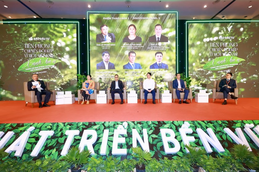 Phiên thảo luận thứ nhất do Tổng biên tập Báo Đầu tư Lê Trọng Minh điều phối. Phiên thảo luận thứ nhất do Tổng biên tập Báo Đầu tư Lê Trọng Minh điều phối.
