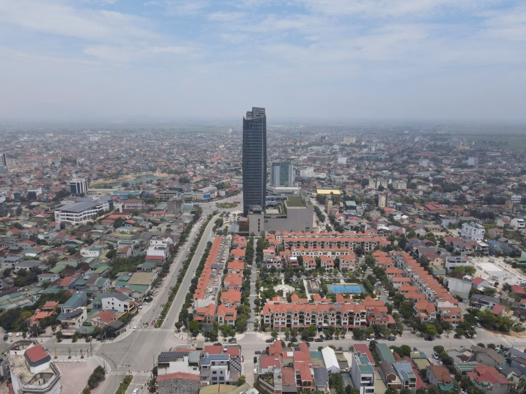 Một góc thành phố Hà Tĩnh Một góc thành phố Hà Tĩnh từ trên cao