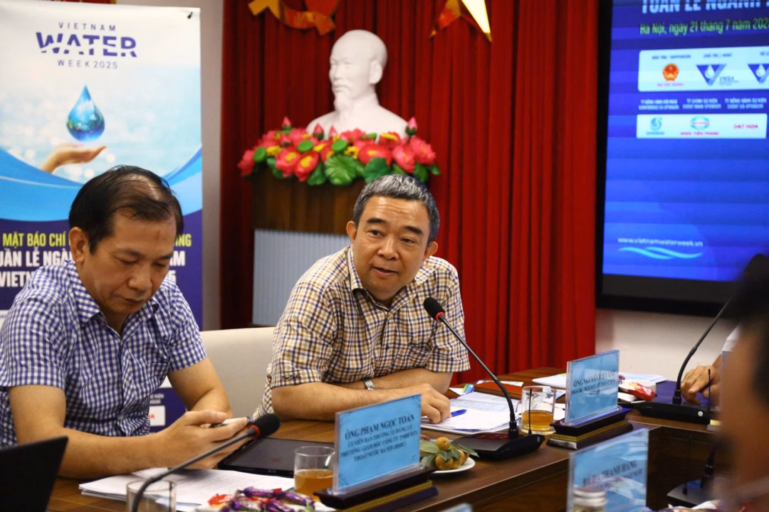 Tuần Nước Việt Nam 2025: Chuyển đổi số ngành nước, hướng đến tương lai bền vững Phó Chủ tịch Hội Cấp Thoát nước Việt Nam Nguyễn Việt Anh