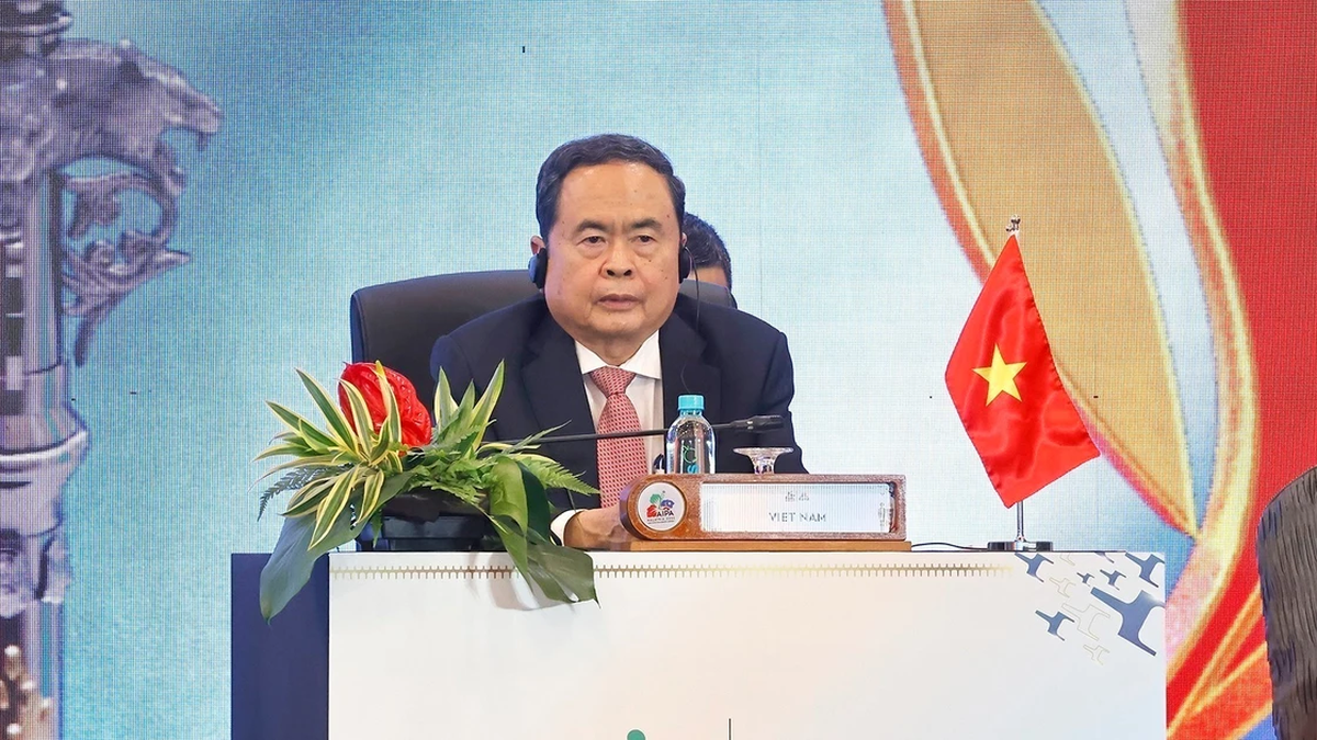 [Ảnh] Chủ tịch Quốc hội Trần Thanh Mẫn tham dự Phiên toàn thể thứ nhất AIPA-46