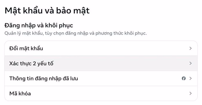 C&aacute;ch bật x&aacute;c thực hai yếu tố v&agrave; sử dụng mật khẩu mạnh tr&ecirc;n Facebook