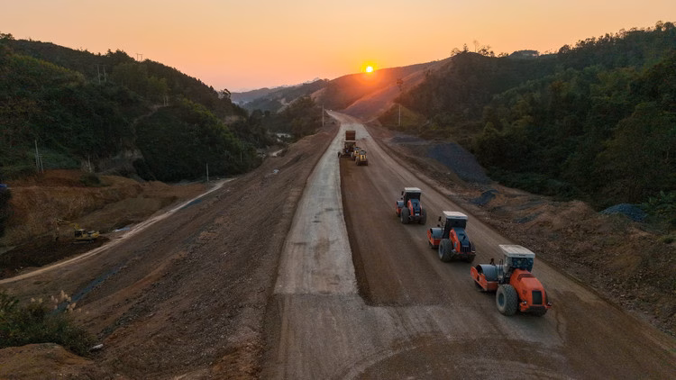Cao tốc Hữu Nghị – Chi Lăng, Lạng Sơn Đoạn đường đang thi công trên dự án cao tốc Hữu Nghị – Chi Lăng