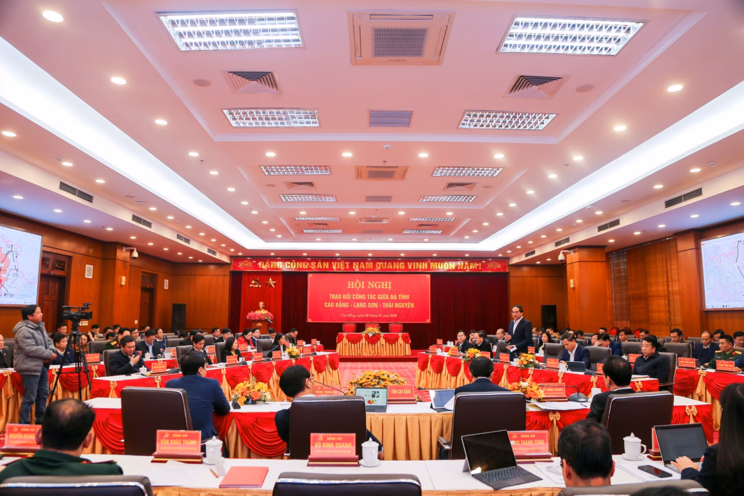 Hội nghị trao đổi hợp t&aacute;c giữa 3 tỉnh Cao Bằng - Lạng Sơn - Th&aacute;i Nguy&ecirc;n