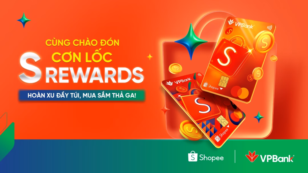 VPBank ra mắt thẻ tín dụng S Rewards Mastercard, hoàn Shopee xu tới 12% VPBank ra mắt thẻ tín dụng S Rewards Mastercard, hoàn Shopee xu tới 12%