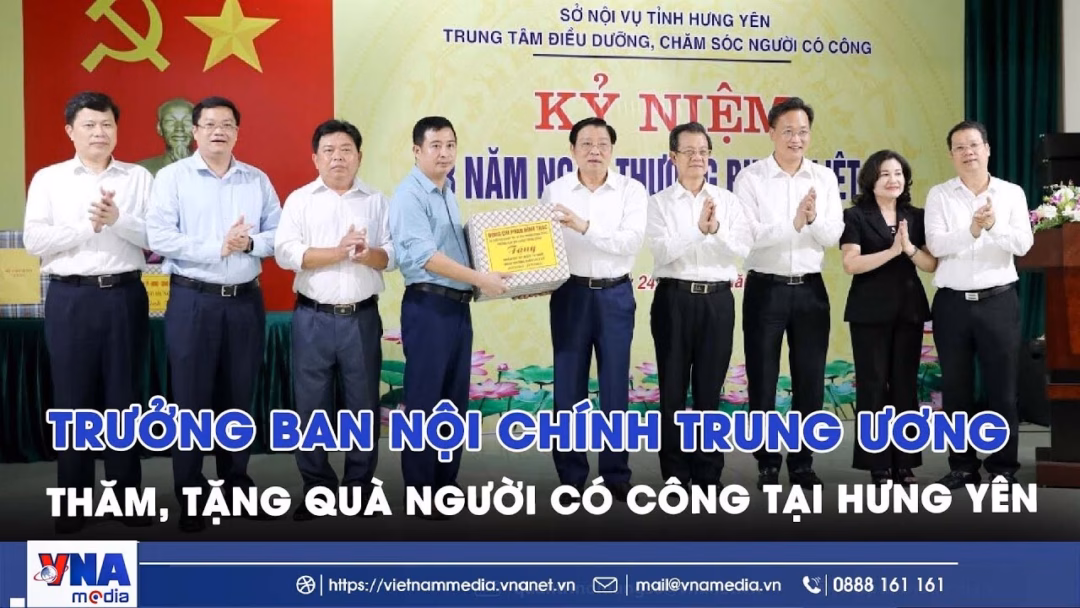 Chủ nhiệm Ủy ban Trung ương Nội chính thăm, tặng quà cho thương binh, liệt sĩ