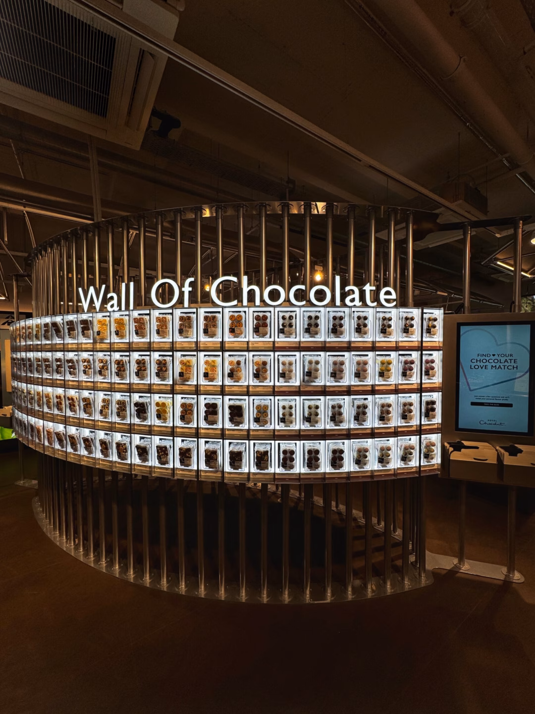 
Inside the Hotel Chocolat Velvetiser Cafe in Manchester