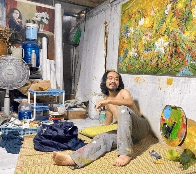 Nghệ sĩ dị biệt và những tác phẩm độc đáo trong nghĩa địa hoang Góc thư giãn nghỉ ngơi của họa sĩ “điên” Đoàn Nguyên