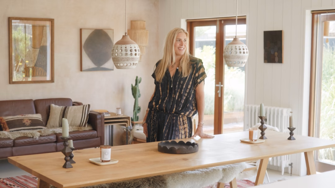 Inside the California-inspired Sussex beach house of Abi Campbell