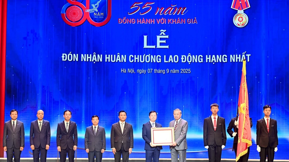 [Ảnh] Tổng Bí thư Tô Lâm dự Lễ kỷ niệm 55 năm ngày phát sóng chương trình truyền hình đầu tiên