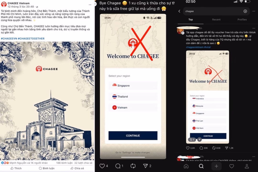 Trà sữa Chagee mở cửa ở TP HCM, người dùng phản ứng vì ‘đường lưỡi bò’