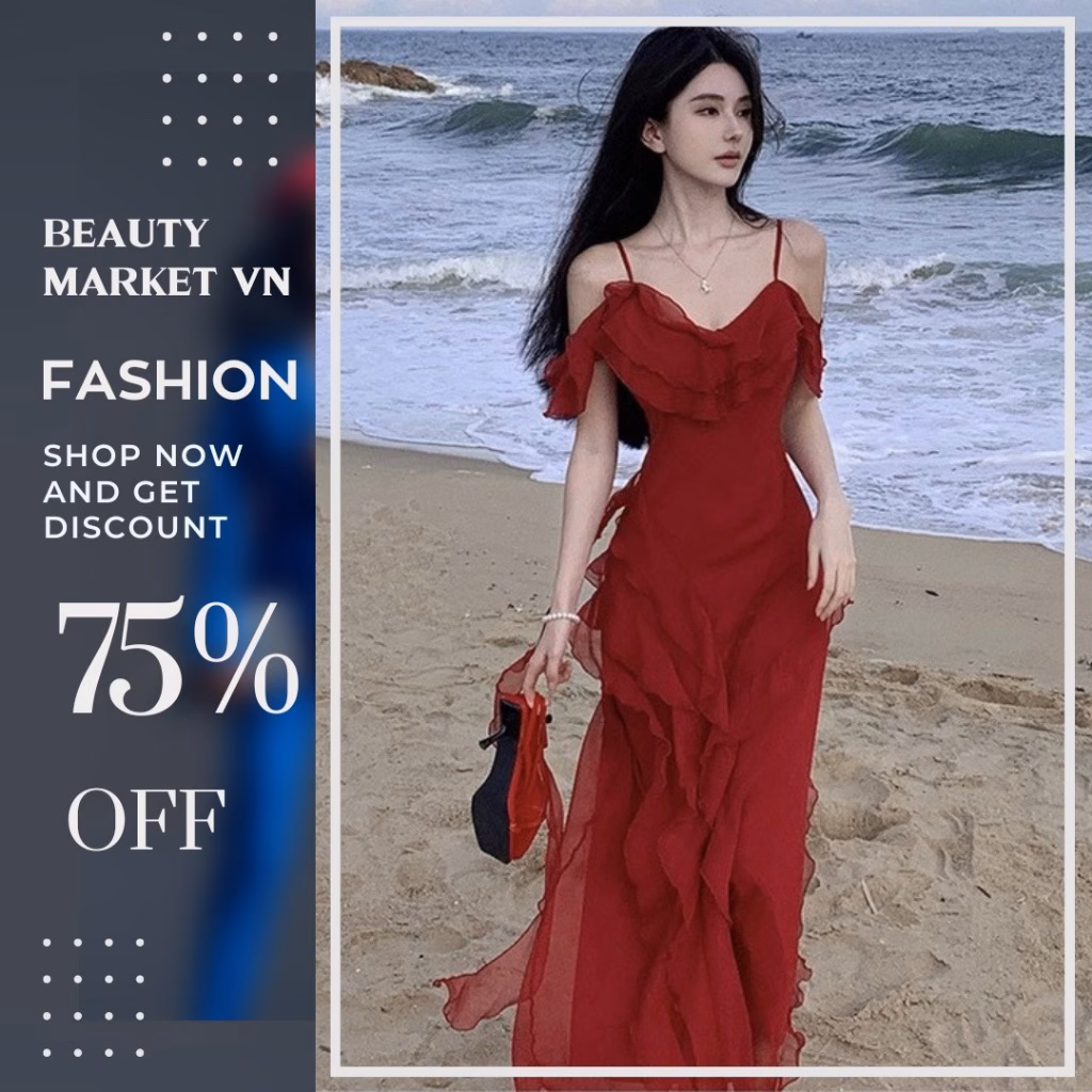 Mặc Đầm Maxi Đi Biển Như Thế Nào Để Không Bị Lệch Phong Cách?