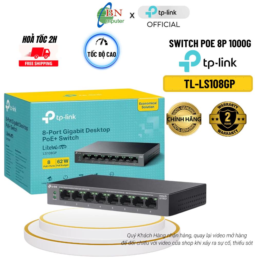 Tôi đã từng tưởng bộ cấp nguồn POE đắt tiền mới tốt, nhưng sau khi dùng TL-LS108GP thì tôi thay đổi suy nghĩ