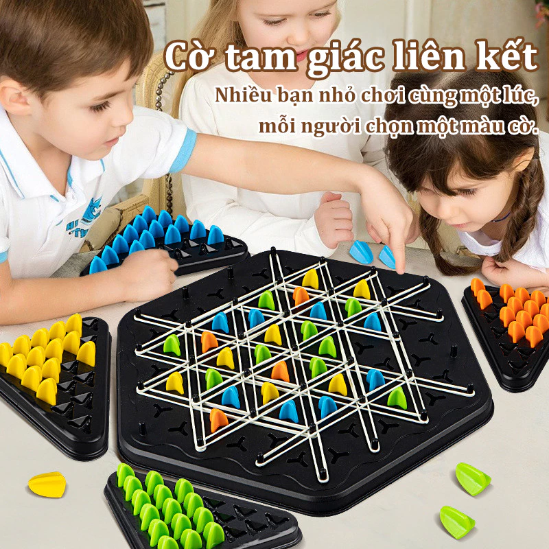 Mua bộ cờ xếp hình tam giác cho con nhưng sao bé vẫn chưa giỏi xếp hình?