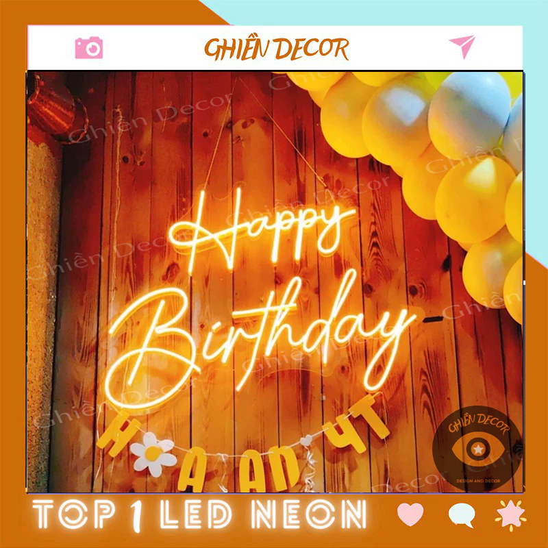 Làm thế nào để đèn LED neon chữ Happy Birthday không bị lỗi thời sau một mùa tiệc?