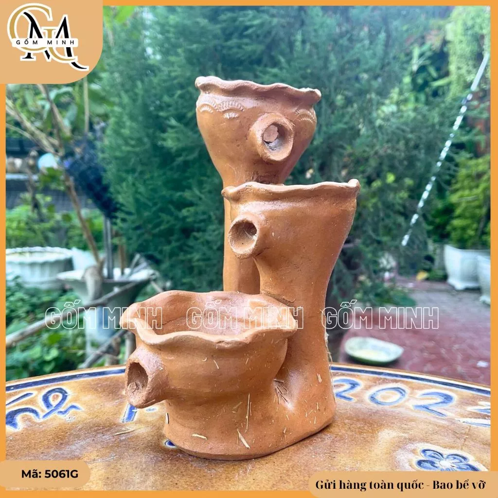 Làm thế nào để thác nước nhỏ 3 tầng gốm Chăm Ninh Thuận trở thành tâm điểm thư giãn trong không gian sống của bạn?