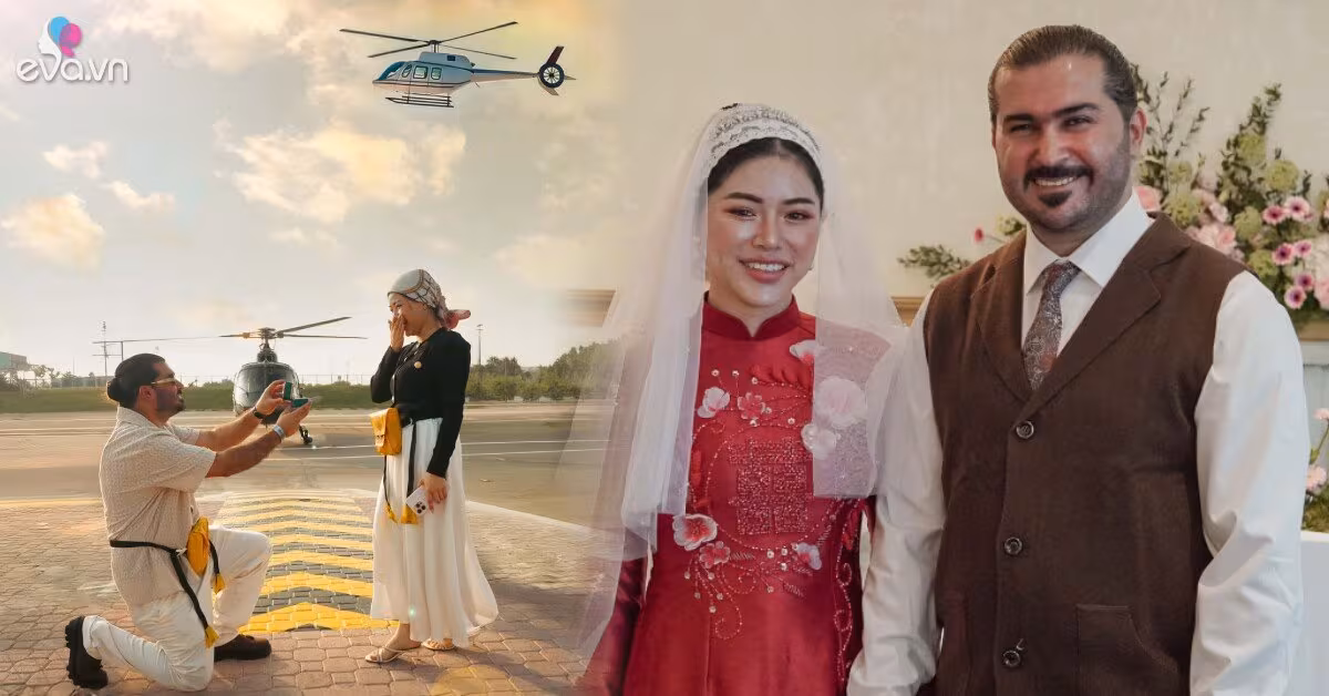 Cầu hôn trên trực thăng Dubai: Cô dâu Việt và chồng Ả Rập Xê Út