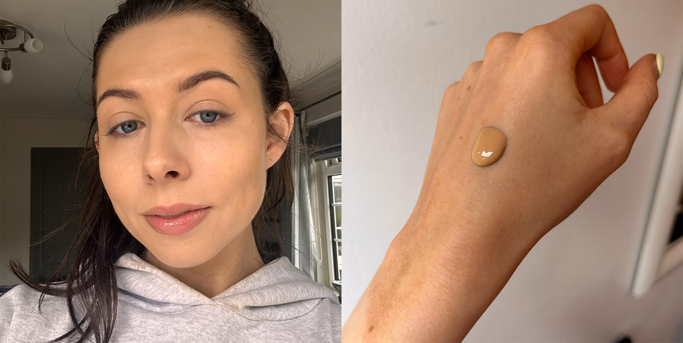 5 loại kem lót được yêu thích giúp bạn gái có làn da hoàn hảo tự nhiên Clare wearing the Even Better Clinical Serum Foundation
