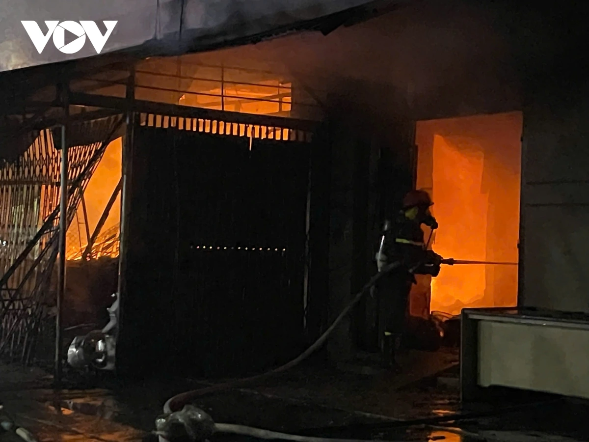 Cháy lớn tại công ty ở Thái Nguyên, Giám đốc tử vong Đây là khu vực trụ sở doanh nghiệp kết hợp kinh doanh.