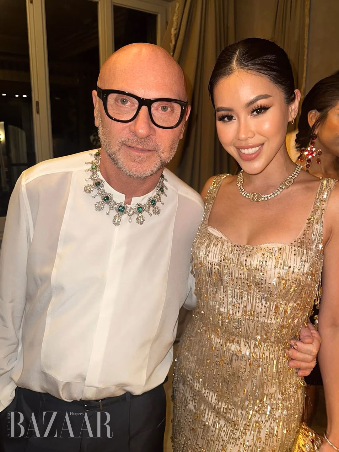 Dolce & Gabbana tôn vinh phong cách La Mã tại lễ hội thời trang Rome Khung cảnh buổi tiệc tối hậu show Alta Moda. Ảnh: Instagram @tiennguyen