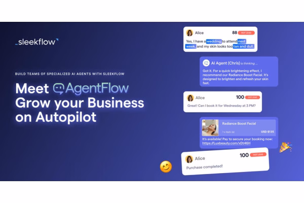 AgentFlow, giải pháp AI của SleekFlow để xây dựng các nhóm tác nhân AI và định hình lại cách thức kinh doanh