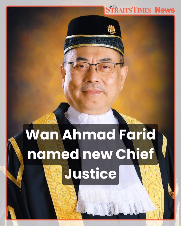 Wan Ahmad Farid named new Chief Justice