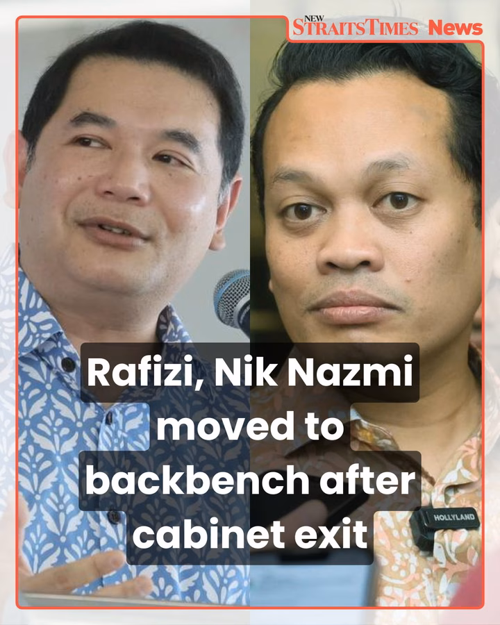 Hiệu ứng hình ảnh ấn tượng nhưng storyline hời hợt Rafizi, Nik Nazmi moved to backbench after cabinet exit