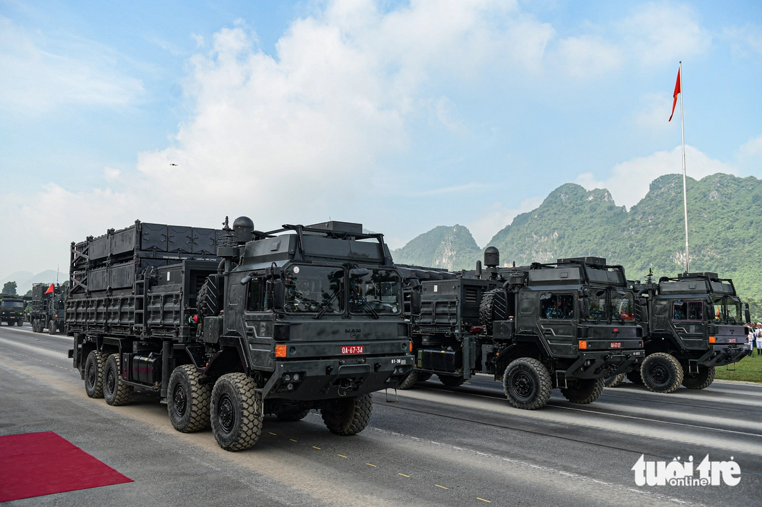 Lần đầu tiên hé lộ dàn khí tài siêu hiện đại trong lễ kỷ niệm 80 năm Quốc khánh Tổ hợp phòng không Spyder - Ảnh: NAM TRẦN