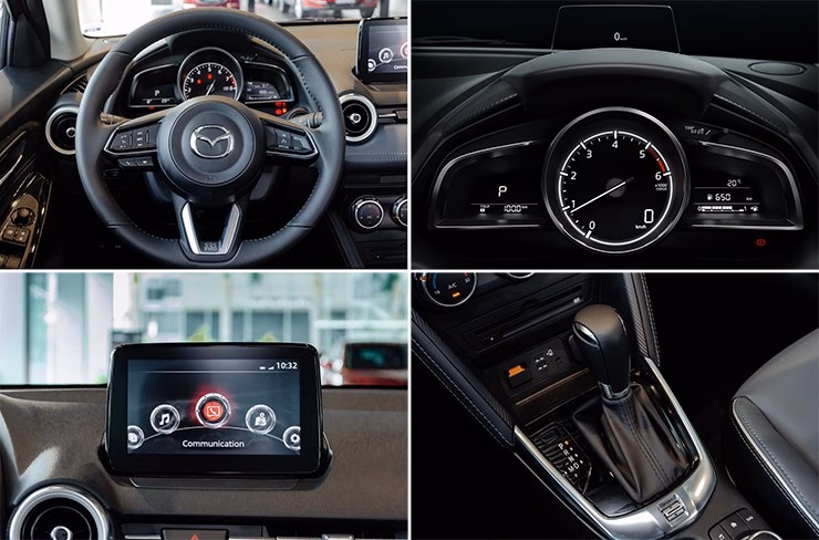 Mazda2 facelift chốt giá bán, thêm nhiều trang bị hiện đại Nội thất Mazda2