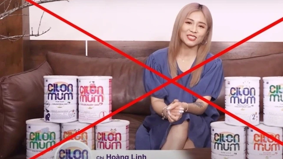 MC Hoàng Linh xin lỗi vì quảng cáo hàng giả sữa Cilonmum và Hiup