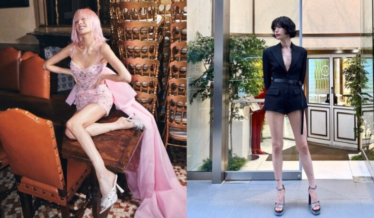 "Cặp kiếm Nhật" thon dài, trắng mướt mắt của mỹ nhân 9X sau khi xoá xăm