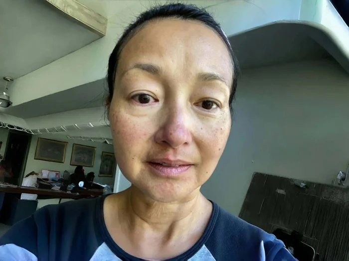 Khác với nhiều mỹ nhân showbiz, Lý Ỷ Hồng chưa bao giờ lo lắng việc già đi. (Ảnh: Sohu)