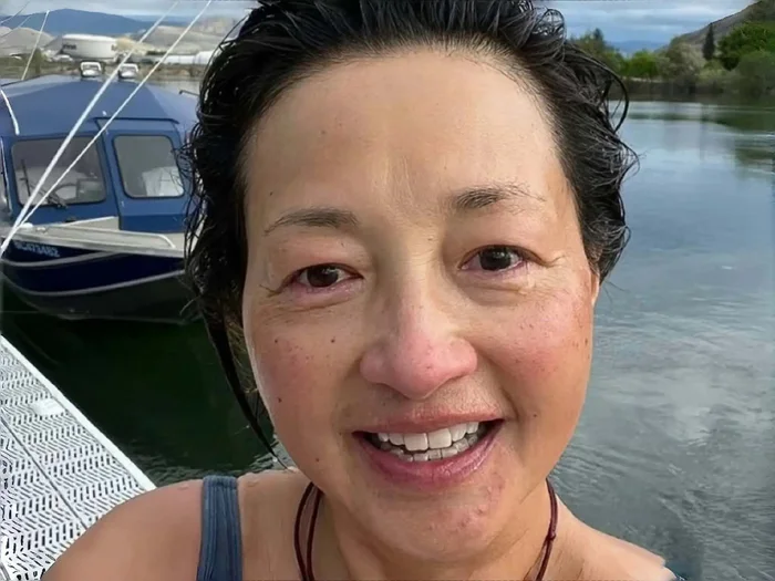 Nữ diễn viên không ngần ngại khoe ra mặt mộc của mình. (Ảnh: Sohu)