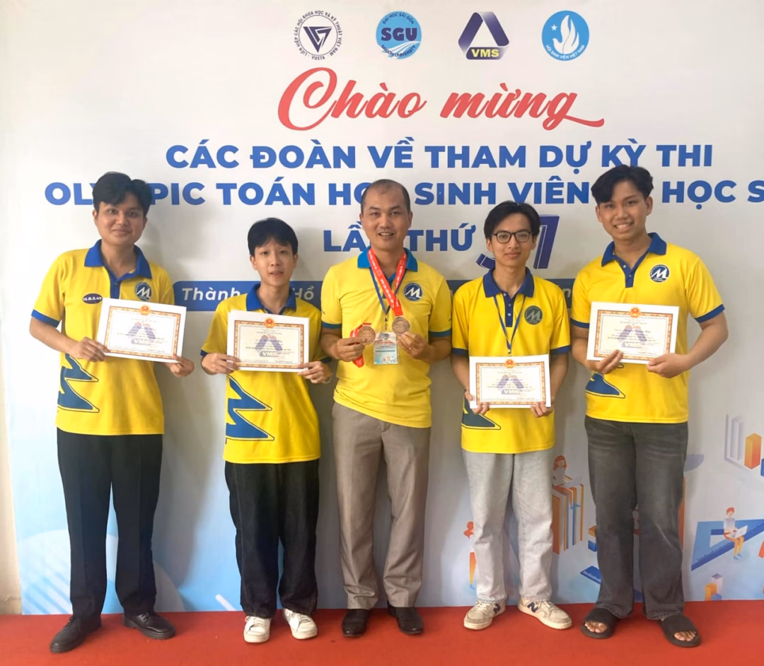 Sinh viên Đại học Tài chính – Marketing tỏa sáng ở các sân chơi học thuật và nghệ thuật Sinh viên UFM đã xuất sắc giành 2 giải Ba và 2 giải Khuyến khích tại Kỳ thi Olympic Toán học sinh, sinh viên toàn quốc năm 2025.
