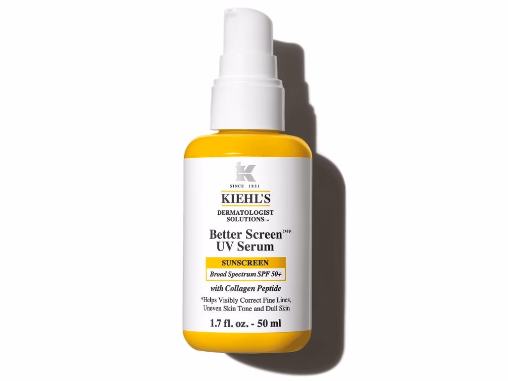 Tia Carrere bật mí bí quyết chăm sóc da và những lần gặp fan kỳ lạ The key step in Tia’s skincare routine is this Kiehl’s UV Serum. Picture: Kiehl’s