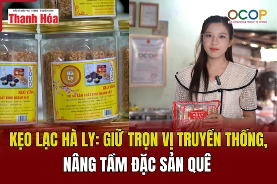 [REVIEW OCOP] Kẹo lạc Hà Ly: Giữ trọn vị truyền thống, nâng tầm đặc sản quê