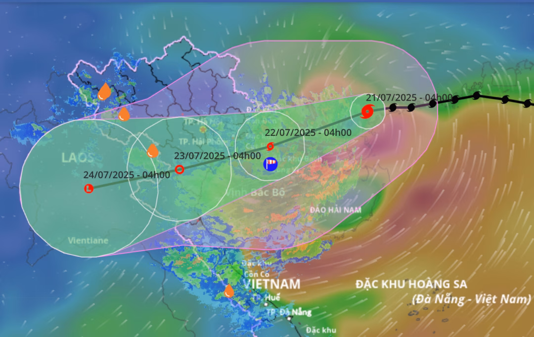 Bão mạnh cấp 9-10 sắp đổ bộ miền Bắc, có thể gây ảnh hưởng rộng