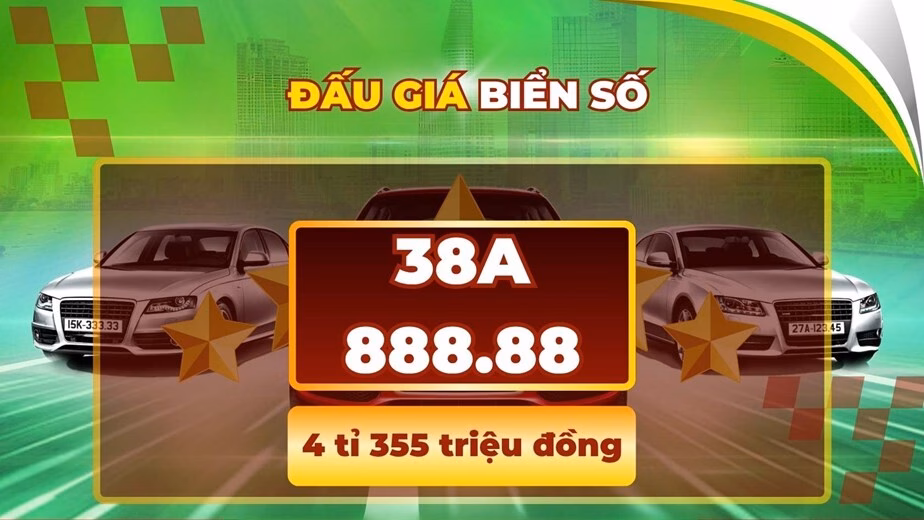 Biển số xe đẹp lên giá chóng mặt, có biển vượt mốc 4 tỉ đồng