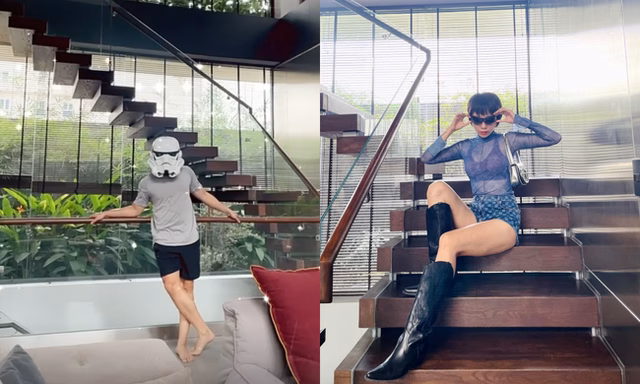 Biệt thự 24,6 tỷ của Tóc Tiên và Touliver có thiết kế như thế nào? Nội thất và các thiết kế bên trong biệt thự chủ yếu bằng gỗ và kính