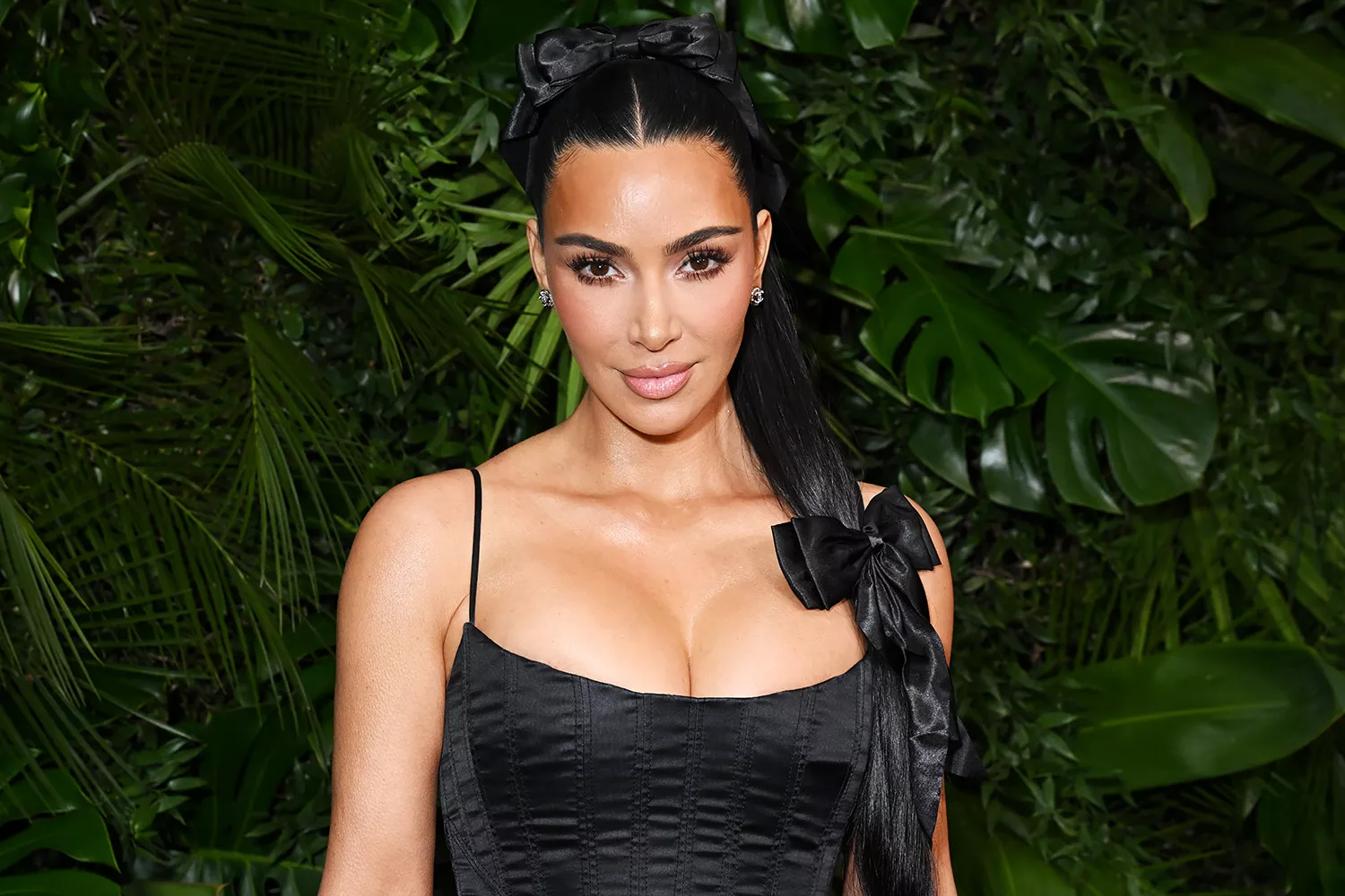 Kim Kardashian at the CHANEL and Charles Finch Pre-Oscar Awards Dinner held at The Polo Lounge on March 01, 2025 in Beverly Hills, California